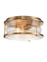 Quintiesse Plafon Ashland Bay - 2 light sources - Natural brass IP44 Elstead Lighting QN-ASHLANDBAY-F-NBR-BATH