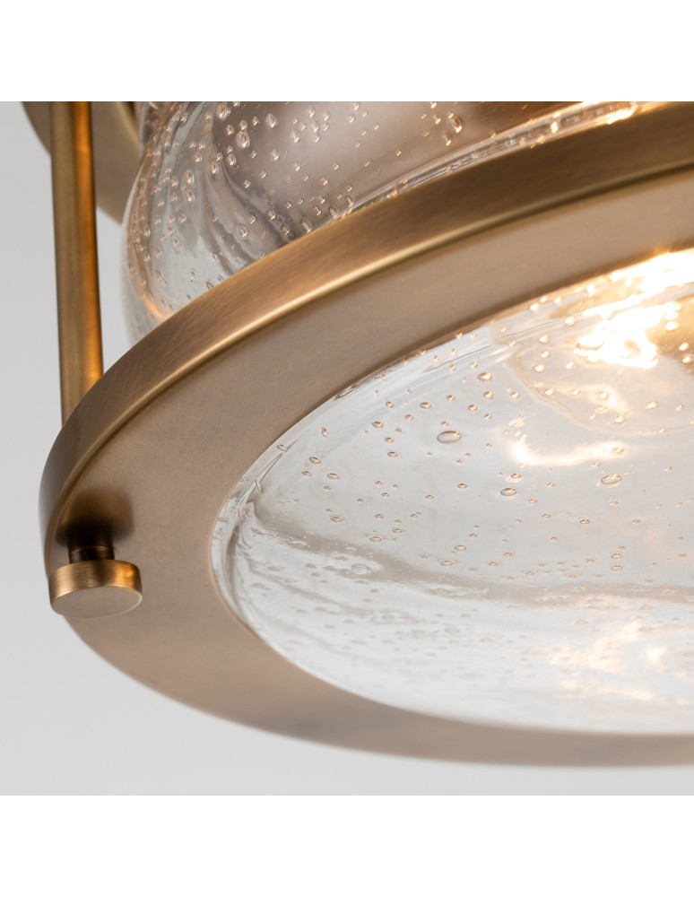 Quintiesse Plafon Ashland Bay - 2 źródła światła - Naturalny mosiądz IP44 Elstead Lighting QN-ASHLANDBAY-F-NBR-BATH