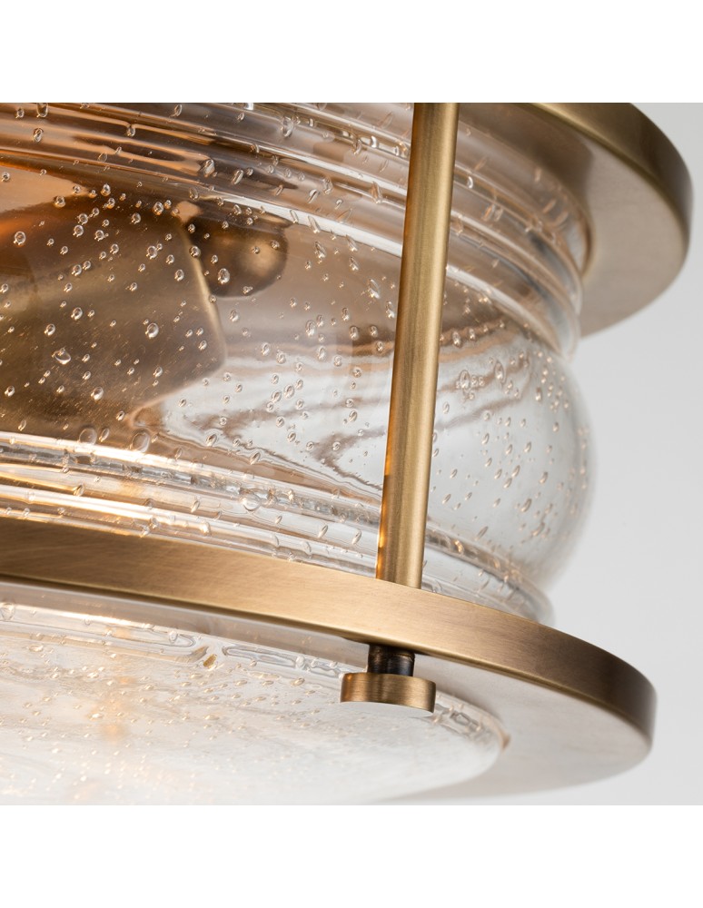 Classic ceiling lamps - Quintiesse Plafon Ashland Bay - 2 light sources - Natural brass IP44 Elstead Lighting QN-ASHLANDBAY-F-NBR-BATH - product kolory-swiatla.pl 3