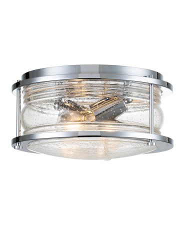 Quintiesse Plafon Ashland Bay - 2 light sources - Polished chrome IP44 Elstead Lighting QN-ASHLANDBAY-F-PC-BATH