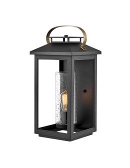 Quintiesse Duża latarnia naścienna Atwater - 1 źródło światła - Czarna IP44 Elstead Lighting QN-ATWATER-L-BK
