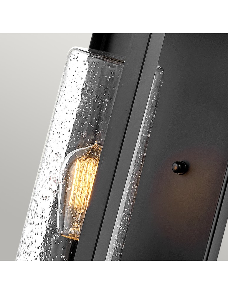 Quintiesse Duża latarnia naścienna Atwater - 1 źródło światła - Czarna IP44 Elstead Lighting QN-ATWATER-L-BK