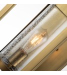 Quintiesse Duża latarnia naścienna Atwater - 1 źródło światła - Postarzany mosiądz IP44 Elstead Lighting QN-ATWATER-L-PD