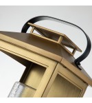 Quintiesse Duża latarnia naścienna Atwater - 1 źródło światła - Postarzany mosiądz IP44 Elstead Lighting QN-ATWATER-L-PD