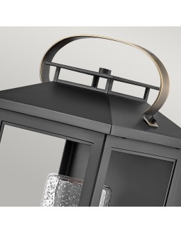 Quintiesse Średnia latarnia naścienna Atwater - 1 źródło światła - Czarna IP44 Elstead Lighting QN-ATWATER-M-BK - produkt 2