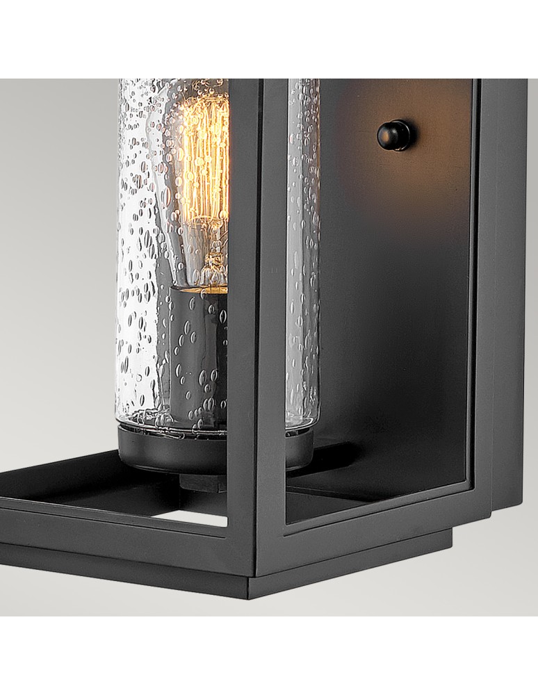 Quintiesse Średnia latarnia naścienna Atwater - 1 źródło światła - Czarna IP44 Elstead Lighting QN-ATWATER-M-BK