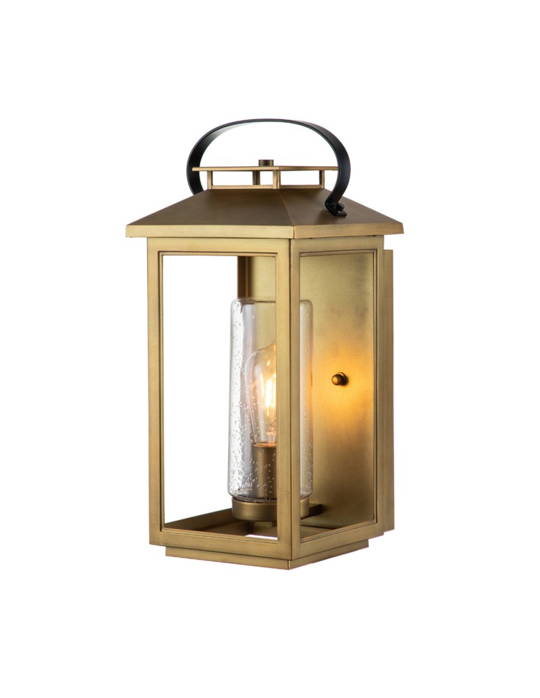 Outdoor wall lamps - Quintiesse Medium wall lantern Atwater - 1 light source - Aged brass IP44 Elstead Lighting QN-ATWATER-M - product kolory-swiatla.pl 1