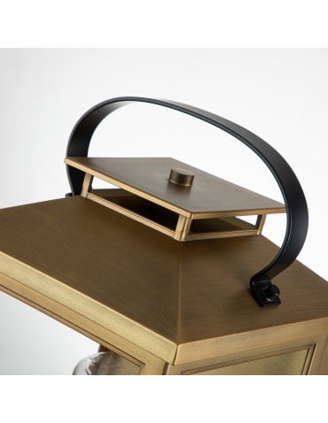 Quintiesse Medium wall lantern Atwater - 1 light source - Aged brass IP44 Elstead Lighting QN-ATWATER-M - product 2