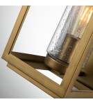 Quintiesse Średnia latarnia naścienna Atwater - 1 źródło światła - Postarzany mosiądz IP44 Elstead Lighting QN-ATWATER-M