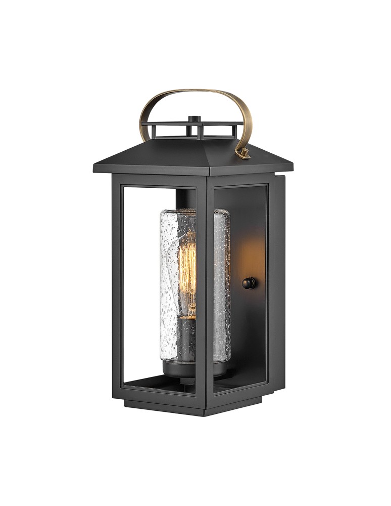 Outdoor wall lamps - Quintiesse Small wall lantern Atwater - 1 light source - Black IP44 Elstead Lighting QN-ATWATER-S-BK - product kolory-swiatla.pl 1
