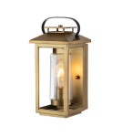 Quintiesse Mała latarnia naścienna Atwater - 1 źródło światła - Postarzany mosiądz IP44 Elstead Lighting QN-ATWATER-S-PD