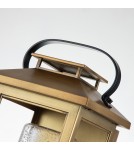 Quintiesse Mała latarnia naścienna Atwater - 1 źródło światła - Postarzany mosiądz IP44 Elstead Lighting QN-ATWATER-S-PD