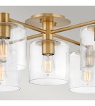 Ceiling lamps - Quintiesse Axel semi-plophone - 5 light sources - Old brass Elstead Lighting QN-AXEL5-HB - product 2