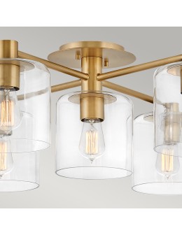 Quintiesse Półplafon Axel - 5 źródeł światła - Stary mosiądz Elstead Lighting QN-AXEL5-HB - produkt 2