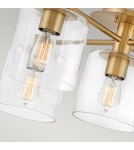 Quintiesse Półplafon Axel - 5 źródeł światła - Stary mosiądz Elstead Lighting QN-AXEL5-HB