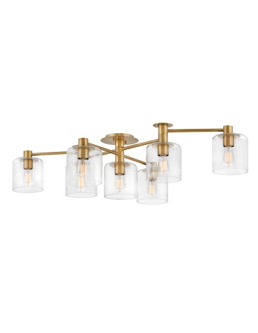 Quintiesse Półplafon Axel - 7 źródeł światła - Stary mosiądz Elstead Lighting QN-AXEL7-HB