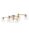 Quintiesse Axel semi-plophone - 7 light sources - Old brass Elstead Lighting QN-AXEL7-HB