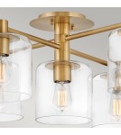 Ceiling lamps - Quintiesse Axel semi-plophone - 7 light sources - Old brass Elstead Lighting QN-AXEL7-HB - product 2