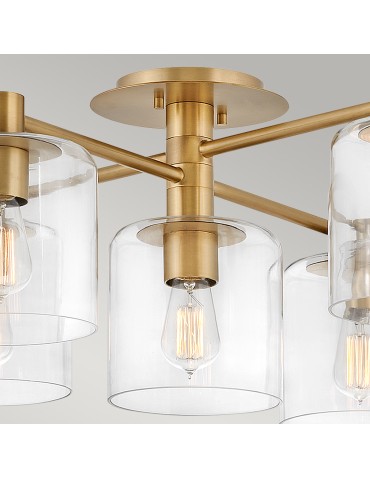 Quintiesse Półplafon Axel - 7 źródeł światła - Stary mosiądz Elstead Lighting QN-AXEL7-HB - produkt 2