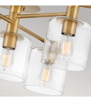 Ceiling lamps - Quintiesse Axel semi-plophone - 7 light sources - Old brass Elstead Lighting QN-AXEL7-HB - product 3