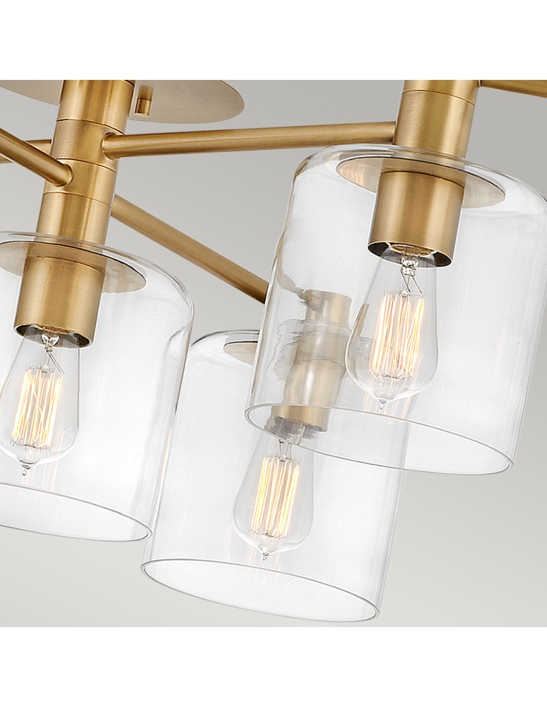 Ceiling lamps - Quintiesse Axel semi-plophone - 7 light sources - Old brass Elstead Lighting QN-AXEL7-HB - product kolory-swiatla.pl 3