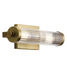 Bathroom wall lamps - Quintiesse Azores wall lamp - 2 light sources - Natural brass IP44 Elstead Lighting QN-AZORES2-NBR - product 1