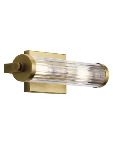 Quintiesse Azores wall lamp - 2 light sources - Natural brass IP44 Elstead Lighting QN-AZORES2-NBR