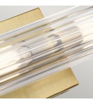 Bathroom wall lamps - Quintiesse Azores wall lamp - 2 light sources - Natural brass IP44 Elstead Lighting QN-AZORES2-NBR - product 3