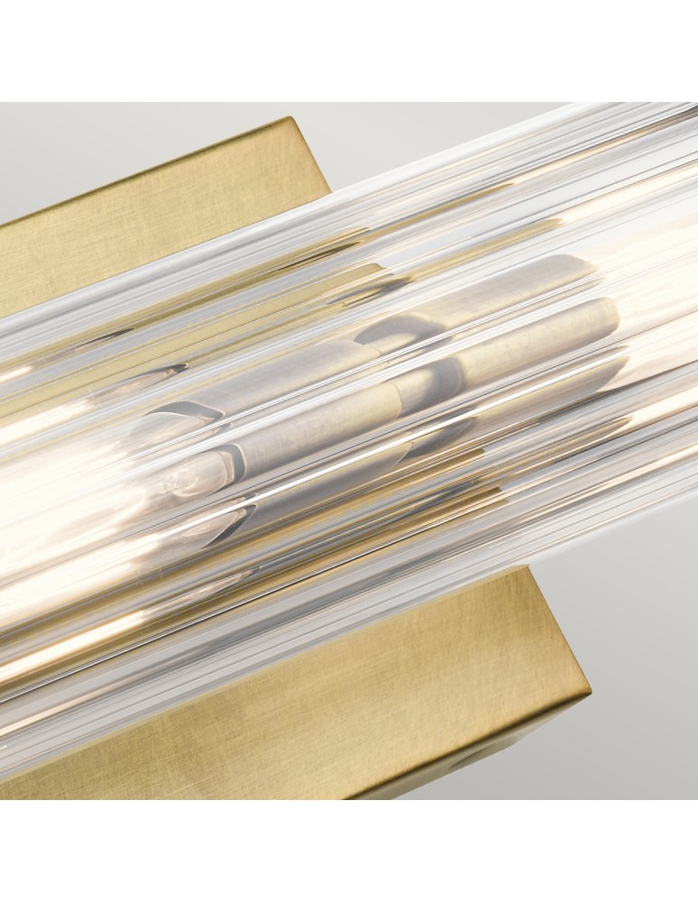 Bathroom wall lamps - Quintiesse Azores wall lamp - 2 light sources - Natural brass IP44 Elstead Lighting QN-AZORES2-NBR - product kolory-swiatla.pl 3