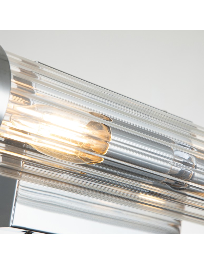 Bathroom wall lamps - Quintiesse Azores wall lamp - 2 light sources - Polished chrome IP44 Elstead Lighting QN-AZORES2-PC - product kolory-swiatla.pl 3