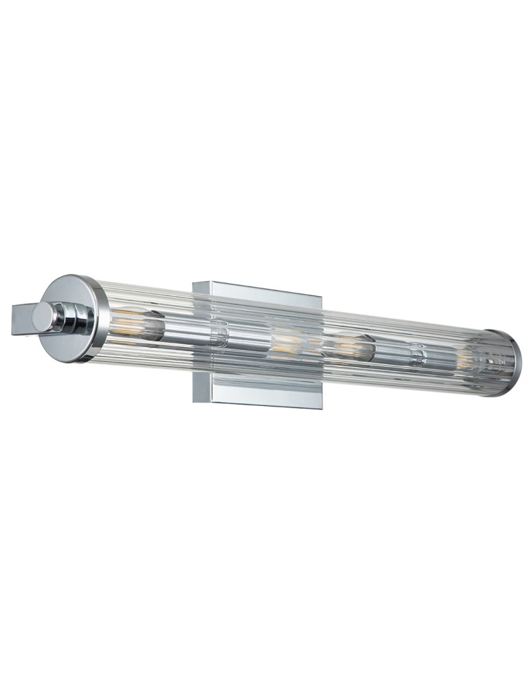 Bathroom wall lamps - Quintiesse Azores wall lamp - 4 light sources - Polished chrome IP44 Elstead Lighting QN-AZORES4-PC - product kolory-swiatla.pl 5