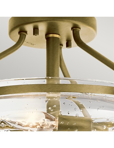 Quintiesse Belle semi-flame - 3 light sources - Brushed natural brass Elstead Lighting QN-BELLE-SF-BNB - product 2