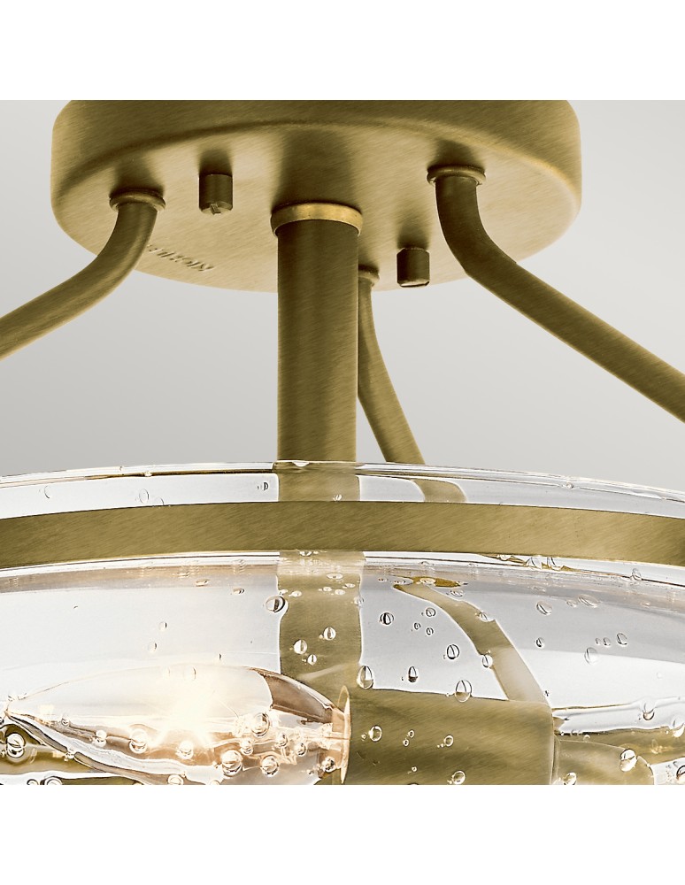 Classic ceiling lamps - Quintiesse Belle semi-flame - 3 light sources - Brushed natural brass Elstead Lighting QN-BELLE-SF-BNB - product kolory-swiatla.pl 2