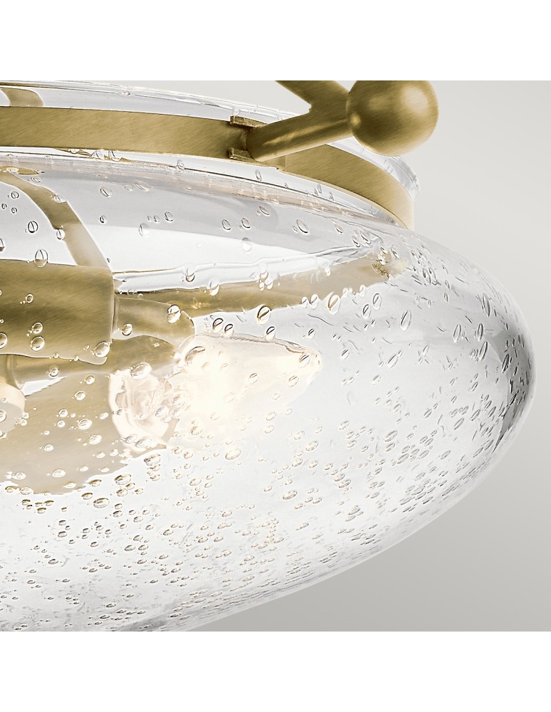 Classic ceiling lamps - Quintiesse Belle semi-flame - 3 light sources - Brushed natural brass Elstead Lighting QN-BELLE-SF-BNB - product kolory-swiatla.pl 3