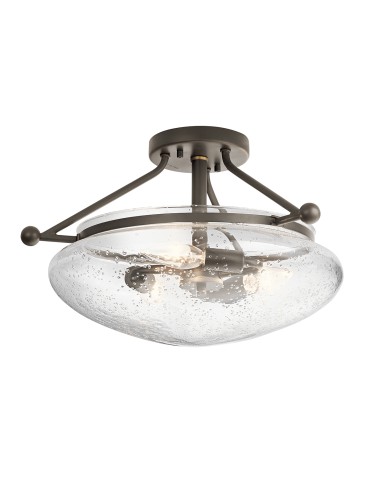 Quintiesse Półplafon Belle - 3 źródła światła - Stary brąz Elstead Lighting QN-BELLE-SF-OZ