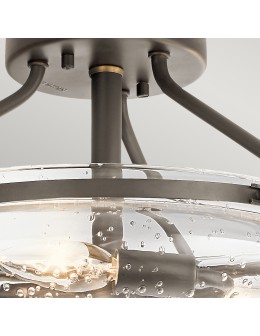 Quintiesse Belle semi-flame - 3 light sources - Old Bronze Elstead Lighting QN-BELLE-SF-OZ - product 2
