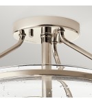 Classic ceiling lamps - Quintiesse Belle semi-flame - 3 light sources - Polished Nickel Elstead Lighting QN-BELLE-SF-PN - product 3