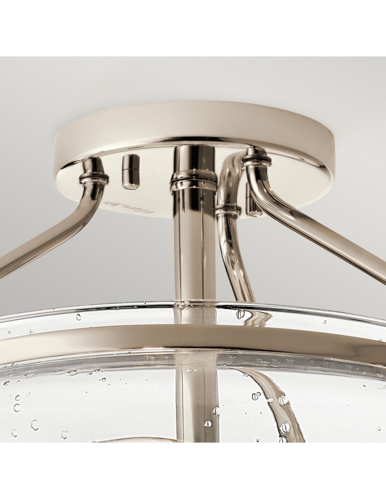 Classic ceiling lamps - Quintiesse Belle semi-flame - 3 light sources - Polished Nickel Elstead Lighting QN-BELLE-SF-PN - product kolory-swiatla.pl 3