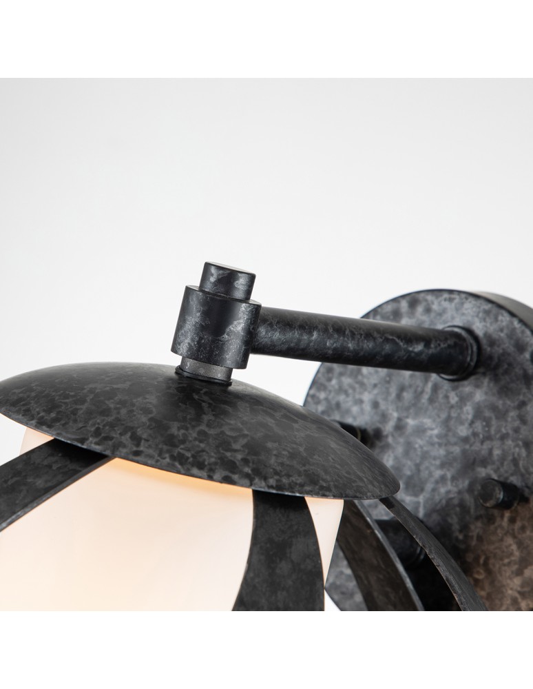 Outdoor wall lamps - Quintiesse Blacksmith wall lantern - 1 light source IP44 Elstead Lighting QN-BLACKSMITH1-OBK - product kolory-swiatla.pl 2