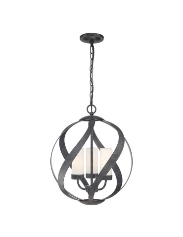 Quintiesse Blacksmith pendant lantern - 3 light sources IP44 Elstead Lighting QN-BLACKSMITH-3P-OBK