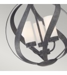 Outdoor pendant lamps - Quintiesse Blacksmith pendant lantern - 3 light sources IP44 Elstead Lighting QN-BLACKSMITH-3P-OBK - product 2