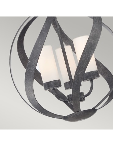 Quintiesse Blacksmith pendant lantern - 3 light sources IP44 Elstead Lighting QN-BLACKSMITH-3P-OBK - product 2