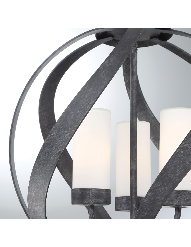 Quintiesse Latarnia wisząca Blacksmith - 3 źródła światła IP44 Elstead Lighting QN-BLACKSMITH-3P-OBK