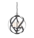 Outdoor pendant lamps - Quintiesse Blacksmith pendant lantern - 3 light sources IP44 Elstead Lighting QN-BLACKSMITH-3P-OBK - product 6