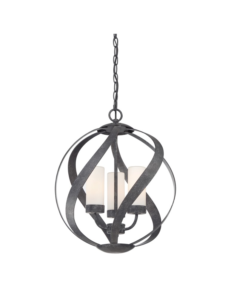Quintiesse Latarnia wisząca Blacksmith - 3 źródła światła IP44 Elstead Lighting QN-BLACKSMITH-3P-OBK