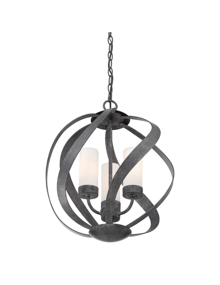 Quintiesse Latarnia wisząca Blacksmith - 3 źródła światła IP44 Elstead Lighting QN-BLACKSMITH-3P-OBK
