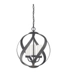 Outdoor pendant lamps - Quintiesse Blacksmith pendant lantern - 3 light sources IP44 Elstead Lighting QN-BLACKSMITH-3P-OBK - product 8