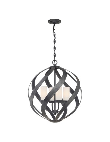 Quintiesse Latarnia wisząca Blacksmith - 4 źródła światła IP44 Elstead Lighting QN-BLACKSMITH-4P-OBK