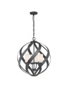 Quintiesse Latarnia wisząca Blacksmith - 4 źródła światła IP44 Elstead Lighting QN-BLACKSMITH-4P-OBK