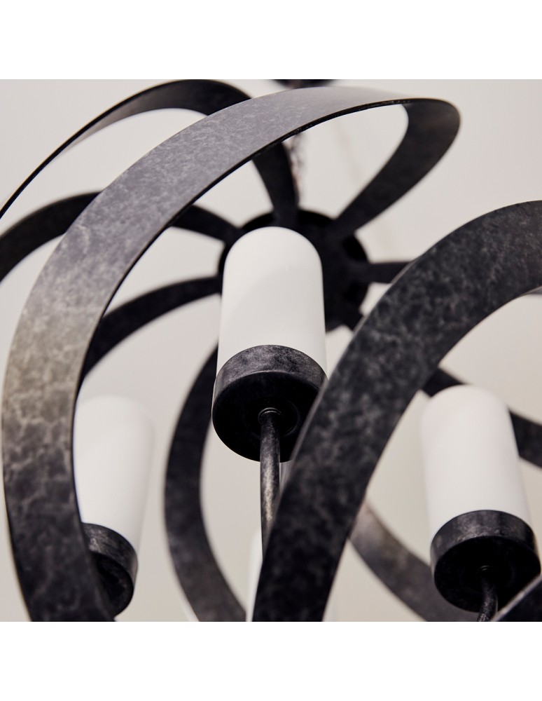 Outdoor pendant lamps - Quintiesse Blacksmith pendant lantern - 4 light sources IP44 Elstead Lighting QN-BLACKSMITH-4P-OBK - product kolory-swiatla.pl 2